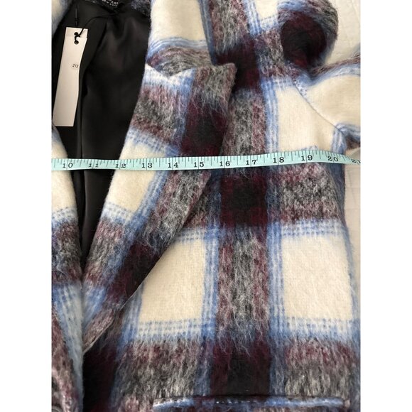 Central Park West Womens Plaid Wool Blazer Jacket Size S - Picture 12 of 15